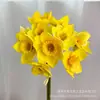 Flores de Narciso Artificiais de Seda Frescas e Elegantes para Sala de Estar de Casa Mesa de Jantar Arranjo Floral Decoração de Casamento Flores de Buquê de Mão