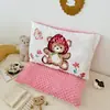 Comercio Exterior Nuevo Tarjeta Infantil Amor Dibujos Animados Tamaño Grande Estilo Pintura al Óleo Terciopelo Tibio de Leche Frijol Almohada Transfronteriza Desmontable Almohada Calmante