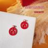 Año del Caballo Año Nuevo Gran Lazo Rojo Accesorios para Uñas Lazo Rojo Celebración de la Fortuna Perla Metal Decoración para Uñas