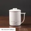 Taza de Oficina de Porcelana de Jade Chapada en Oro de Gama Alta con Características Avanzadas, Taza de Té con Separación de Té y Agua Set de Caja de Regalo Venta al por Mayor