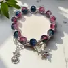 Pulseira Princesa Fofa Cor de Doce para Melhores Amigas, Pulseiras de Contas para Crianças, Doce e Sofisticada, Bijuterias Versáteis para Barracas