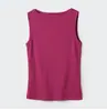 Venta Directa de Fábrica Verano Nuevo Top de Tirantes Versátil de Canalé Ajustado Sin Mangas Bodycon Top Moldeador Hombros Descubiertos Moderno
