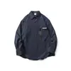 Yidao Roupas Vintage 2026 Outono Novo Japonês Retrô Personalizado Funcional Roupa de Trabalho Bolso Solta Casual Camisa de Manga Longa