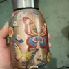 # Nova Caneca Térmica Gordinha Estilo Chinês Portátil para Uso Externo de Bolso com Alça