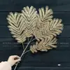 Flores de Nochevieja, Flores Artificiales Doradas, Eucalipto Dorado, Hortensia, Abanico Dorado, Hojas de Ginkgo, Cubo de la Fortuna, Arreglo Floral, Hojas, Flores de Plástico