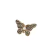 2025 Nuevo Broche de Mariposa Rayada Personalidad de Alta Gama Exquisito Lujo Ligero Versátil Broche Hebilla de Pin Anti-Exposición