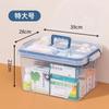 Caja de Medicina Transparente para el Hogar de Gran Capacidad y Múltiples Capas para Medicamentos de Primeros Auxilios y Pastillas, Almacenamiento Portátil con Clasificación Médica Venta al por Mayor