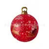 Pelota de Navidad Inflable de PVC Nueva Transfronteriza de Punto Pelota de Navidad Inflable de Plástico Ecológica Pelota de Navidad para Atmósfera de Patio
