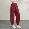 Pantalones de Linterna Negros para Mujer, Nuevo Estilo Verano 2026, Cintura Alta, Adelgazantes, Alargan las Piernas, Pantalones de Pierna Ancha de Nueve Puntos, Pantalones Largos Casuales Versátiles