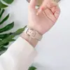 Adequado para Pulseira de Relógio Xiaomi Mi Band 11 Miband109876543 Caixa de Metal Pulseira de Relógio de Couro Lisa Fashion