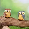 Nuevos Adornos Pequeños de Resina de Búho Decoración de Micro Paisaje Paisajismo Bonsái Planta Verde Artesanía Creativa Transfronteriza de Resina