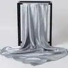 Bufanda Cuadrada Grande Bufanda Monocromática de Primavera y Otoño Bufanda de Satén Bufanda de Estilo Coreano para Mujer Combinable para Todo Bufanda Decorativa de Arte Profesional Bufanda de Estilo Coreano