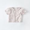 Conjunto Floral de Orelha de Coelho para Bebê 2026 Novo Estilo de Verão Conjunto de Duas Peças com Camisa Fina e Colete para Recém-Nascido