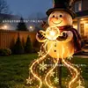 Luz de Estaca de Natal Transfronteiriça Novo Produto Boneco de Neve Jardim Mágico