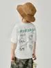 Camiseta de Manga Corta para Niños Duoduo, Top Fresco de Dinosaurio para el Verano para Niños, Nuevo Atuendo Elegante de Verano 2026 para Niños Mayores
