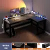 Mesa de Juego de Esquina Mesa para Computadora Escritorio para el Hogar Escritorio Doble Estantería Mesa Integrada Mesa de Esquina para Dormitorio Escritorio de Oficina