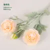 3 cabeças flocado Loulian flor de simulação Yang peônia flor artificial casa sala de estar flor de mesa decoração avançada fábrica atacado