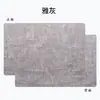 Jogo Americano de Mesa Minimalista Estilo Nórdico Tapete de Couro Criativo Dupla Face PU Estilo Ocidental Venda por Atacado Impermeável Isolamento Térmico