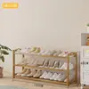 Zapatero de Bambú, Simple Gabinete de Zapatos Multicapa, a Prueba de Polvo, Almacenamiento Económico para Entrada del Hogar, Dormitorio y Pasillo