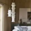 Lámpara de Bambú de Tela Simple Nórdica Estilo Japonés Estilo Minimalista Sala de Estar de Villa Pared de Fondo Lámpara Decorativa Creativa