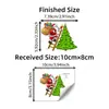 BRUP Natal Divertido Adesivo de Parede para Interruptor Papai Noel Escada Decoração Árvore de Natal Papel Autoadesivo HS2377C