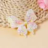 Tela de Mariposa con Brillo Láser Gretel con Materiales para Accesorios de Cabello Hechos a Mano DIY, Pinzas para el Cabello, Accesorios de Decoración para Zapatos y Sombreros, Parches