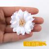Flor de tecido de microfibra 4 cm Margarida flor artificial diy costura em forma de cabeça flor jóias sapatos e chapéus roupas