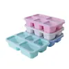 Caja de Almuerzo de Cinco Compartimentos de Paja de Trigo Portátil Caja de Almuerzo de 5 Compartimentos Frutas Bocadillos Bocadillos Frutos Secos Caja de Conservación para Refrigerador Caja Salah