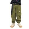 Calça Infantil 2025 Primavera e Outono Nova Estilo Coreano Calça Longa Infantil Calça Bonita com Cinto para Menino Calça de Trabalho para Menina Tendência