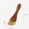 Pente de Massagem para Terapia Capilar Multifuncional Raspagem Couro Cabeludo Dentes Largos Tendão de Sândalo Verde Ouro Seda Atacado
