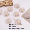 Acrílico Areia Movediça Estampagem a Quente Retro Dourado Contas Soltas diy Brincos Caseiros Corrente para Celular Pingente Acessórios de Joia Materiais