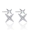 Brincos de pino de estrela de prata esterlina s925 para dormir brincos mini simples para mulheres presente de dia dos namorados