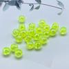 Directo de fábrica color AB transparente chapado cuentas redondas DIY accesorios para el cabello cuerda para el cabello pulsera accesorios simples cuentas fluorescentes venta al por mayor
