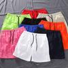 2022 Verão Comércio Exterior Novos Homens Cor Sólida Casual Shorts Cross-border Roupas Masculinas com Intranet Calças de Cinco Pontos Calças Grandes