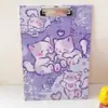 Clip de tabla de texto de gato original bloc de escritura a4 ins alto valor de color caricatura lindo carpeta para estudiantes tablero de examen