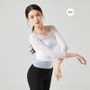 Ropa de baile, top de malla, ropa de práctica de ballet para mujeres adultas, ropa de gimnasia, ropa física, ropa exterior de gasa.