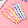 Resaltador de frutas de 6 colores, súper suave, con protección para los ojos y cabezal, marcador de cuerpo de fruta lindo, traje resaltador