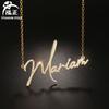 Cadena de clavícula con letras de personalidad DIY con nombre en inglés, collar sencillo de acero inoxidable con letras y diamantes, regalo de cumpleaños para novia