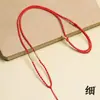 Colar Fino para Adulto Corda Vermelha Pingente Corda Corda Vermelha Tecido à Mão DIY Não Desbota Cordão para Clavícula