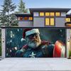 Fondo de Tela Transfronterizo Nuevo de Navidad para Puerta de Garaje Decoración de Fiesta Navideña Árbol de Navidad Fondo de Amazon Tela Colgante en