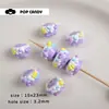 [Serie Púrpura] Joyería Hecha a Mano con Cuentas DIY Accesorios para Cadena de Teléfono Móvil Material de Cuentas Sueltas Colección de Cuentas Hechas a Mano del Mismo Color