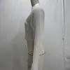 Top Corto Ligeramente Transparente con Cuello Alto Abotonado Estilo Europeo y Americano Transfronterizo Moda Nueva 2026 Elegante Nuevo Estilo Chino 1415241