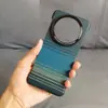 Adecuado para Carcasa Huawei Mate60Pro Lujosa Carcasa Mate70Pro Negocios 50Rs Sin Bordes Patrón de Fibra de Carbono
