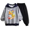 Conjunto Personalizado de Ropa Infantil para Niños Otoño 2026 Nuevo Conjunto Deportivo de Sudadera para Niños de Dos Piezas para Primavera y Otoño