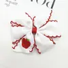 Presilhas de Cabelo Flor de Fita Canelada Personalizadas Atacado Acessórios de Cabelo Bordados com Fita Canelada Infantil Headwear Requintado de Princesa para a Parte de Trás da Cabeça