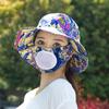 Nuevo Sombrero de Verano para Mujer para Recolección de Té Sombrero para el Sol Cubre-rostro Protector Solar para Exteriores Sombrero para el Sol Un Sombrero Integrado Transpirable que Protege el Rostro