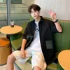 2026 Novas Camisas da Moda Tendência Estilo Japonês Artístico Simples Casual Versátil Tendência Ins Novo Estilo Harajuku