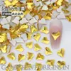 Joias para Nail Art Coração Torto Fundo Plano 3*4mm Diamante de Formato Especial Fundo Plano Diamante Brilhante de Celebridade da Internet Nail Art Usável para Unha DIY Atacado