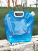 Bolsa de Água Dobrável Portátil para Exterior com Torneira Camping Plástico Portátil Grande Capacidade Balde Armazenamento Armazenamento de Água Viagem