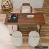 Mesa de centro moderna minimalista para balcón con tapa de losa de roca, un juego de té lujoso y compacto para uso doméstico, con un nuevo diseño de estilo chino para mesas y sillas de balcón